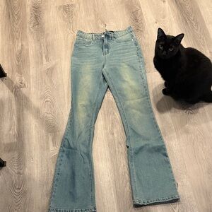 Fashion Nova Light Blue Flare Jeans (Booty Lifting)